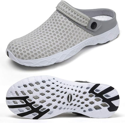 SAGUARO Men's Women's Quick Dry Garden Shoes Lightweight Breathable Gardening Clog Water Shoes Mesh Sandals for Sports Outdoor Beach Pool Exercise