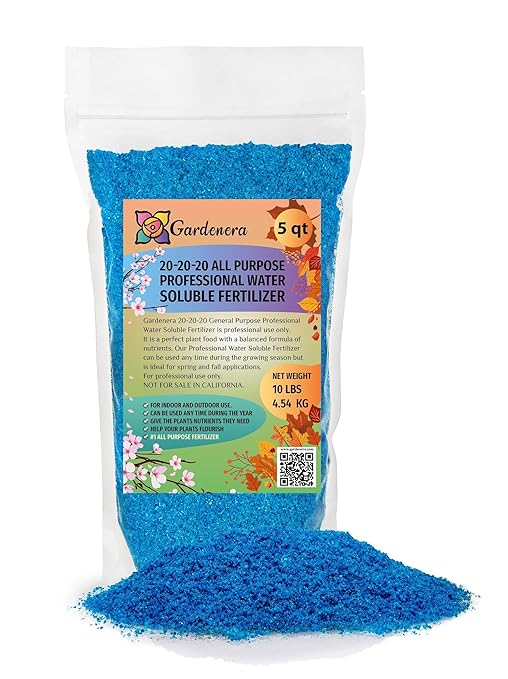 𝐁𝐄𝐒𝐓𝐒𝐄𝐋𝐋𝐄𝐑 20-20-20 Water-Soluble Fertilizer – Powder for Liquid Plant Food for Indoor & Outdoor Plants, Orchids, Vegetables, Lawns, Flowers – 20 20 20 Fertilizer - 5 Quarts