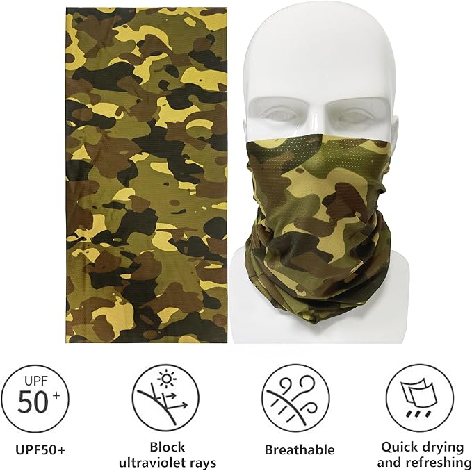 Bilymate Cooling Neck Gaiter UPF 50+ Seamless Bandana