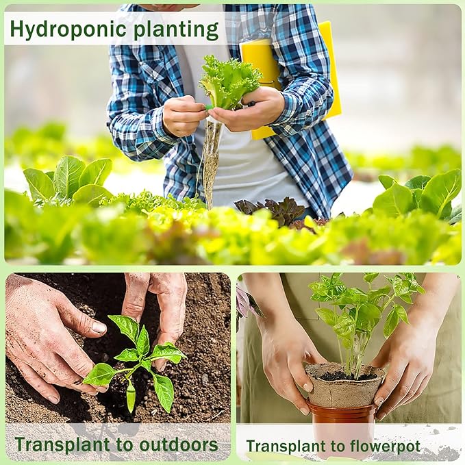 DECYOOL 148pcs Garden Pods, Hydroponic Pods Kit, Grow Anything Kit