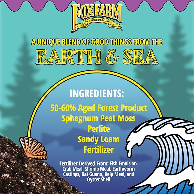 FoxFarm Ocean Forest Potting Soil – All-Purpose Container Mix, 1.5 Cubic Feet