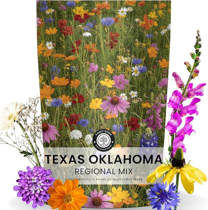 Texas Oklahoma Regional Mix – 79,000 Seeds for Planting – 2026 Season – 4 Ounce Pouch