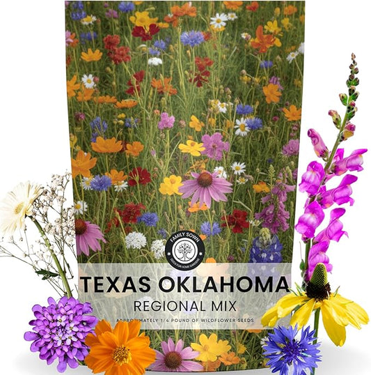 Texas Oklahoma Regional Mix – 79,000 Seeds for Planting – 2026 Season – 4 Ounce Pouch