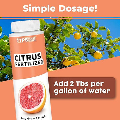 Citrus Fertilizer – Liquid Citrus Tree Fertilizer & Plant Food for All Potted & Outdoor Tree Varieites, 8 oz