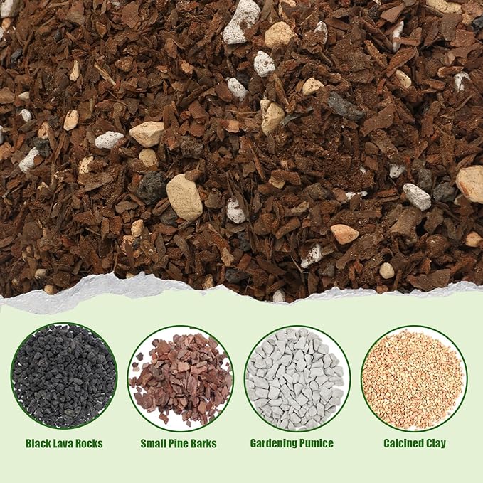 Bonsai Soil Mix Ready to Use (4qt), Premium Fast Draining Organic All Purpose Potting Mix for All Varieties of Bonsai