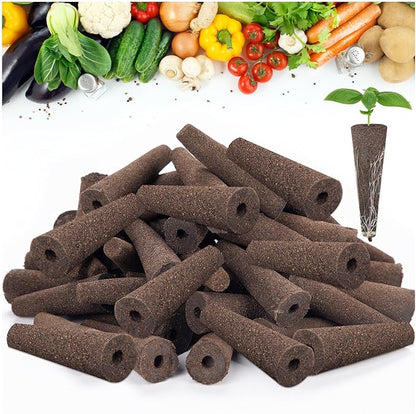 200 Pcs Seed Pods Replacement, Sponges Seed Growth Kit, Grow Sponges for Greenhouses & Germination Equipment, Starter for Indoor Garden System (Black)