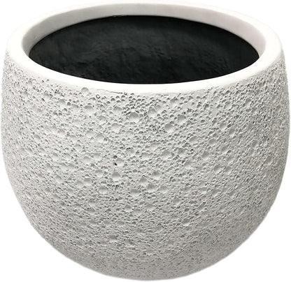 Moon Shaped Resin Planter Pot, Unique Celestial Garden Planter, Indoor/Outdoor Plant Pot for Flowers, Succulents, Patio & Yard Decor