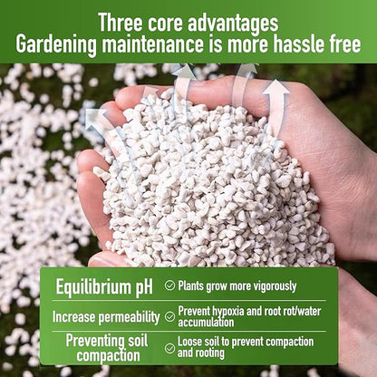 8QT Perlite for Plants Organic Perlite Horticultural Soil Amendment for Plants and Enhanced Drainage Enhanced Growth.Promote Root Growth and Soil Health