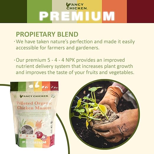 Premium Manure – 15 Lb Pelleted Organic Fertilizer with Natural Performance Enhancers, All-Natural Plant Food Ideal for Vegetables Gardening & Farming USDA