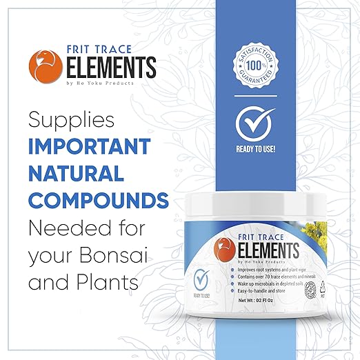 Frit Trace Elements - Build Up Your Bonsai Soil and Compliment with Bonsai Fertilizer - Provides Plant Soil with Seventy Vital Elements and Minerals - Maintain Optimum Healthy Tree Growth