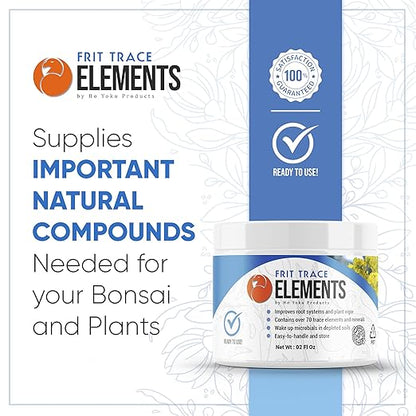 Frit Trace Elements - Build Up Your Bonsai Soil and Compliment with Bonsai Fertilizer - Provides Plant Soil with Seventy Vital Elements and Minerals - Maintain Optimum Healthy Tree Growth
