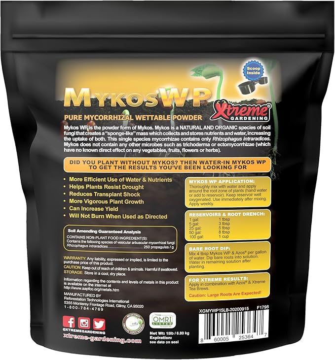 Xtreme Gardening Mykos Wettable Powder, 15-Pound