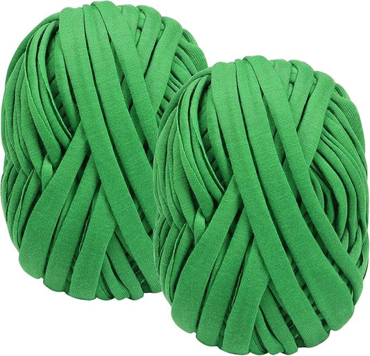 Shintop 2 Packs Garden Twine, Soft Plant Ties Green Tomato Ties Stretchy Garden String for Supporting and Tying Climbing Plants Veggies Flower(98 Feet/Roll