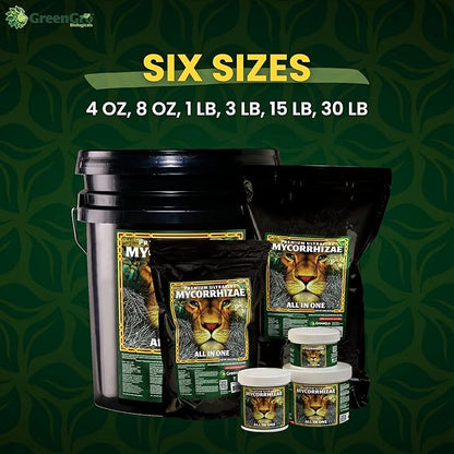 GreenGro Premium Ultrafine Myco Fertilizer - Root Enhancer/Bigger Yields/Improves Nutrient Uptake/Indoor & Outdoor Plant Food Fertilizer Blend for Hydroponic Gardens