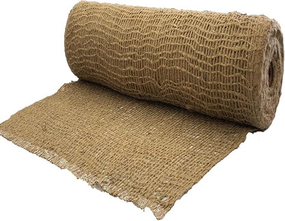 AK Trading CO. Jute Erosion Control, Soil Saver Mesh Blanket - 48" Wide x 75 Yard Roll (225 feet Long) - 900 Sq. Ft. Coverage