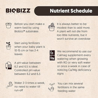 BioBizz All·Pack Outdoor - Complete Organic Nutrient Kit (6 x 16.9 fl oz) | Natural Fertilizer for Outdoor Plants, Soil Enhancer, Root & Bloom Booster for Garden Growth