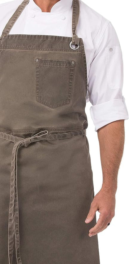 Chef Works Unisex Dorset Chefs Bib Apron