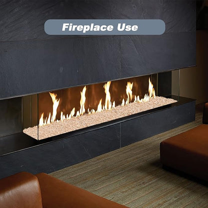 Skyflame 10Lb Silica Sand for Fire Pits and Fireplaces, Heat Proof Base Layer Decoration Under Gas Logs, Vermiculite, Lava Rock or Fire Glass for Indoor/Outdoor Decor, Gardening, Vase Filler