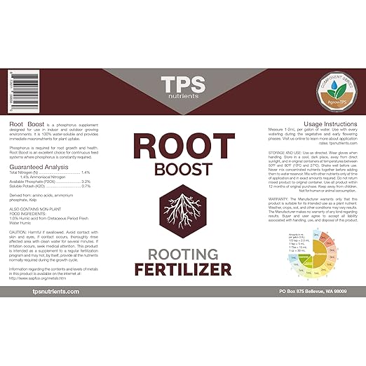Root Boost Advanced Rooting Formula for Plants, Living Soil & Organic Root Support 8 oz (250mL)