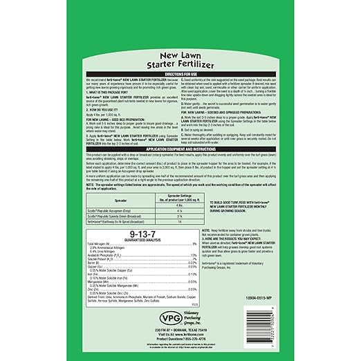 Fertilome (10903) New Lawn Starter Fertilizer 9-13-7 (40 lbs.)