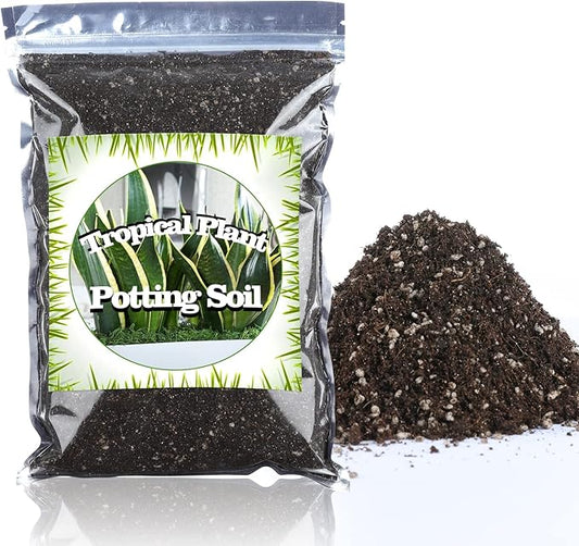 Houseplant Potting Mix 2qt, Fertilized, Perlite Soil for All Types of Indoor House Plants and Tropical Plant