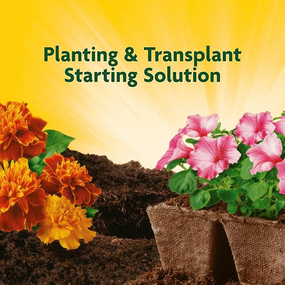 Miracle-Gro Quick Start Planting and Transplant Starting Solution, For Flower and Vegetable Plants, Concentrate Mix with Water, 48 oz.