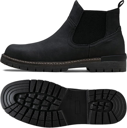 Jousen Chelsea Boots Casual Slip On Ankle Waterproof Mens Boots