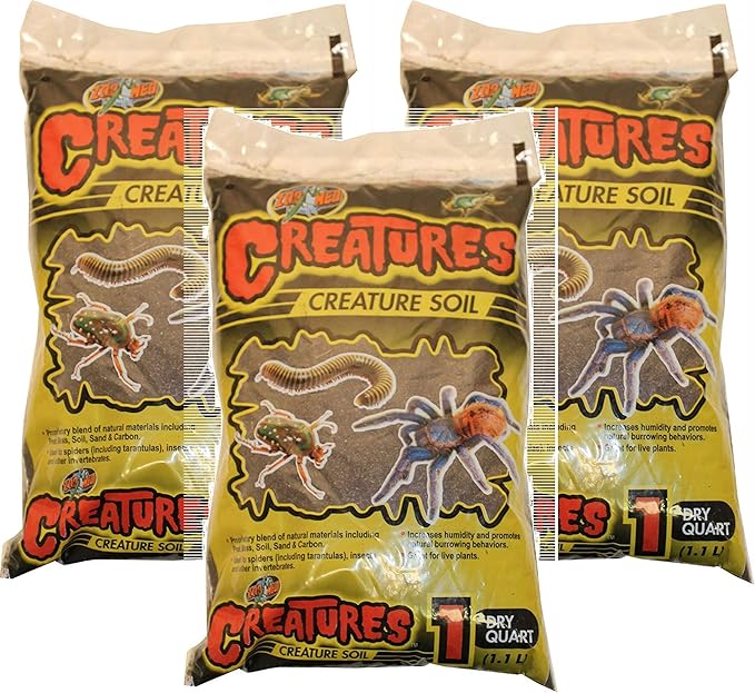 Zoo Med Creature Soil 1qt, Pack of 3.
