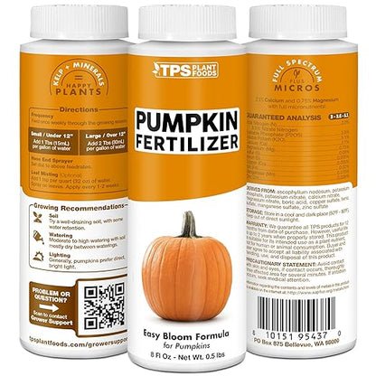Pumpkin Fertilizer, Complete Liquid Pumpkin Squash and GORD Plant Food, 1 Gallon (128 oz)