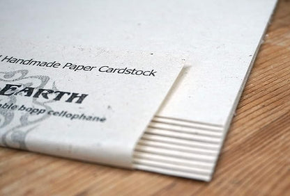 10 Seed Embedded Recycled Lotka Cardstock Handmade Paper