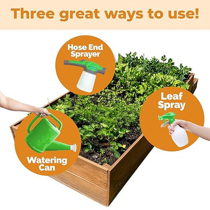 Raised Bed Fertilizer for Vegetables, Herbs, and Flowers, Balanced Nutrients for Container and Box Gardens, Liquid Fertilizer by TPS Plant Foods, 32oz (1 Quart)