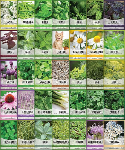 Gardeners Seed Vault Kit - 70 Varieties of Vegetable and Herb Seeds for Your Garden | Non-GMO Heirloom Seeds for Planting, Prepping, Survival, Indoor Outdoor Gardening, Containers, Raised Beds