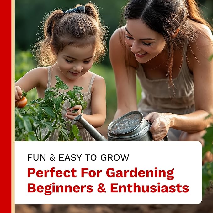 The Harvest Company Organic Pizza Garden Seed Collection – USDA & CCOF Certified Organic, Non-GMO, Open-Pollinated Seeds for Indoor & Outdoor Gardening, 195 Seeds Total