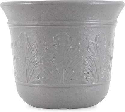 Suncast 300 Foot Heavy Duty 5 Gallon Decorative Plastic Hose Pot for Expandable and Lightweight Hoses, Ideal for Garden, Patio and Backyard Use