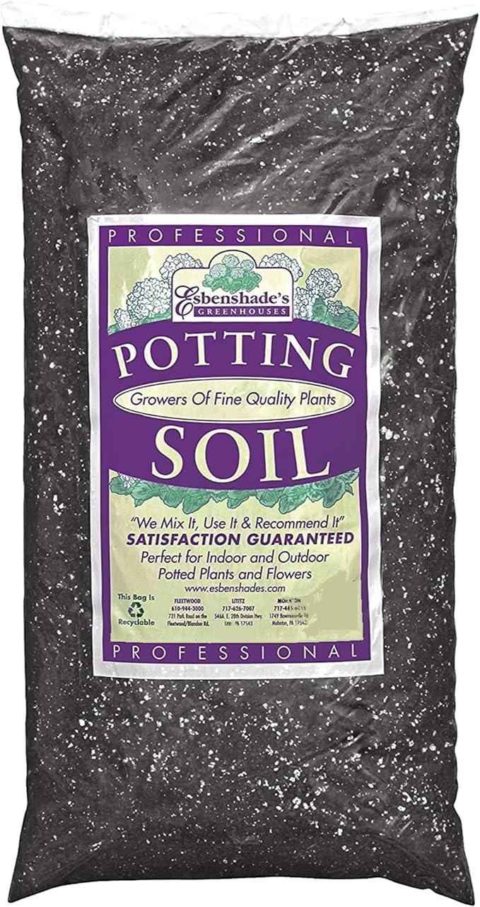 Esbenshade's Professional Lightweight Potting Mix, 14 Quart Bag - Soilless Blend for Indoor/Outdoor Plants - Raised Beds & Containers - Peat Moss, Perlite, Bark, Lime