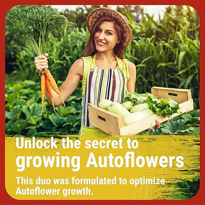 Cronk Nutrients Bonnie & Clyde Autoflower Nutrients Bloom and Grow – Yield Increasing Autoflower Plants Nutrient Kit – Easy to Use Plant Food – Optimal Formula for Optimal Results, 4L
