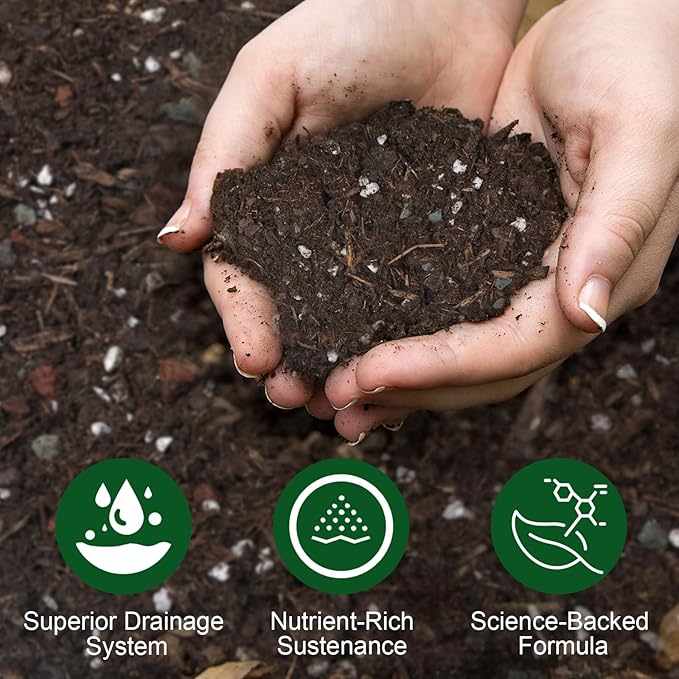 Organic Desert Rose Potting Soil Mix for Healthy Growth 1qt - 100% Natural Potting Mix - Specially Formulated Nutrient-Rich Plant Soil for Desert Rose Plant.