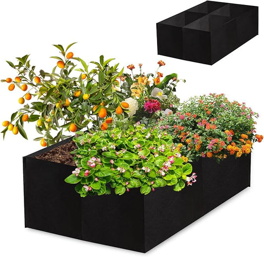 2 Pack 2x2x1Ft 30 Gallons Fabric Raised Garden Bed,Garden Grow Bed,Raised Beds for Gardening,Raised Garden Beds Outdoor for Potato,Tomato,Vegetable and Fruits