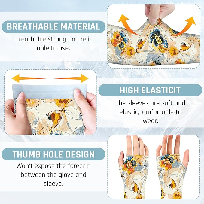 Gardening Sleeves for Women Farm Sun Protection Thorn Proof Cooling Arm Sleeves to Cover Arms for Garden Sports