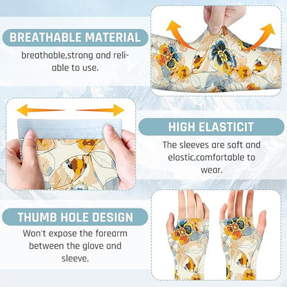 Gardening Sleeves for Women Farm Sun Protection Thorn Proof Cooling Arm Sleeves to Cover Arms for Garden Sports