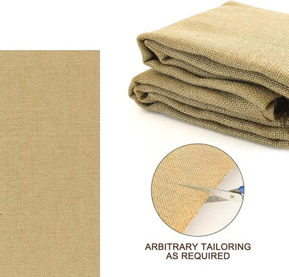 Agfabric 64 inch x50 Feet Garden Burlap Fabric Roll, Burlap Tree Wrap,Multipurpose High Density Natural Jute Material for Gardening,Aisle Runner,Crafts,Weed Barrier