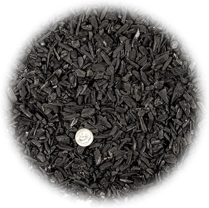 GARDENERA Horticultural Charcoal for Indoor Plants [5-Quart Bag] Black Diamond Soil Amendment for Orchids, Terrariums, and Gardening