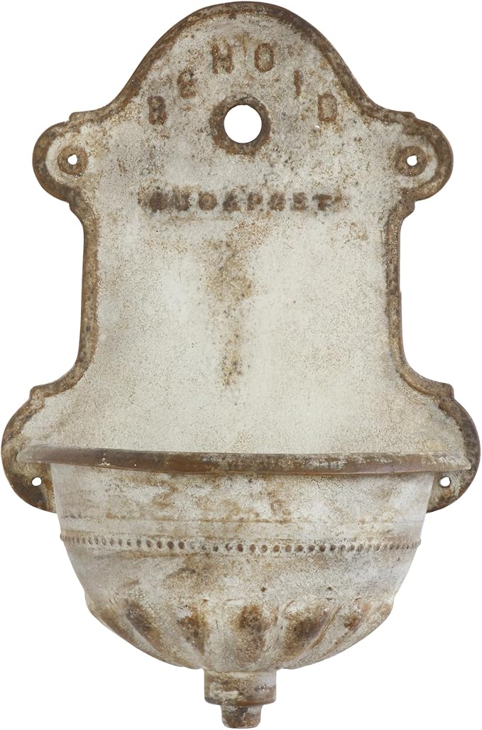 Creative Co-Op Reproduction of Vintage Iron Wall Water Fountain