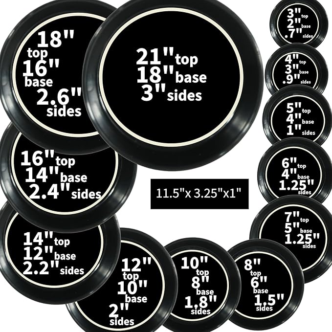 Saucer 5 Inch Black Polypropylene for Indoor and Outdoor Plant use, Flower Pot drip pan, Planter Drainage Saucer, Plants Saucer Collects Flower Pot Excess Water (AS5B) Made in USA