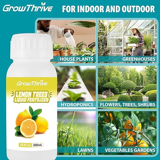 Lemon Tree Fertilizer - Orange, Lemon, Lime, Mango, Avocado - Ideal Micronutrients Plant Food for Tropical Fruit Trees to Grow More Fruit - Garden-Growing Miracle Nutrients, 10 oz