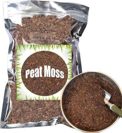 Organic Sphagnum Peat Moss, Added to Soil and Enriches Plant Roots, Gardening Soil Amendment and Carnivorous Plant Soil Media(10qt)