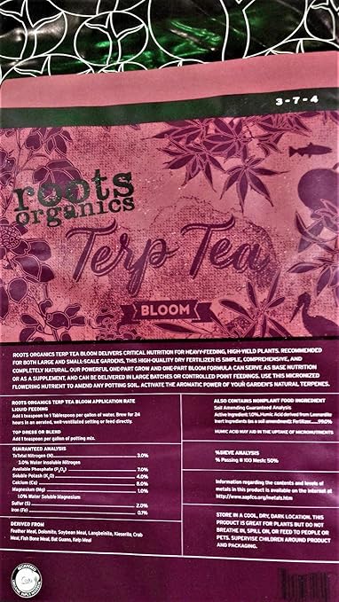 Roots Organics Terp Tea Fertilizer Set - Grow and Bloom Combo (9 Pound Set)