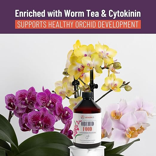 Liquid Orchid Fertilizer - Special Formula with Natural Organic Ingredients (7 oz)