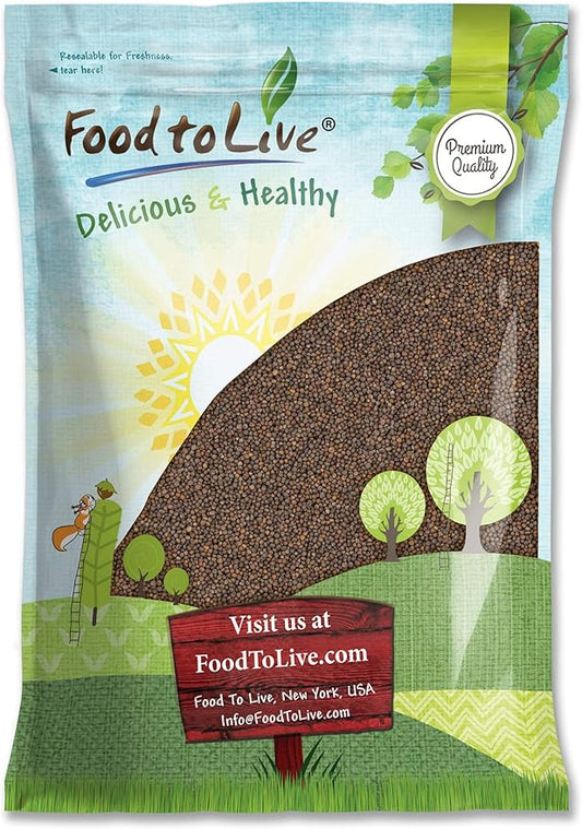 Food to Live Kale Seeds, 10 Pounds - Great for Sprouting and Planting, High Germination Rate, Non-Irradiated, Kosher, Vegan, Bulk, Grow Amazing Sprout, Microgreens and Plants for Salads, Sirtfood