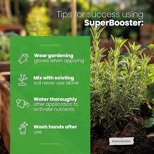 Soil Seed & Water SuperBooster Organic Concentrated Fertilizer – Soil Amendment for Robust Plant Growth - Food Plant Growth Enhancer - OMRI Listed Organic Fertilizer